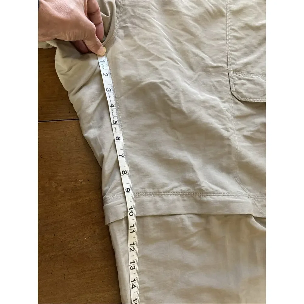 THE‎ NORTH FACE Convertible Cargo Pants Shorts Mens Sz XXL Tan Nylon Adjustable